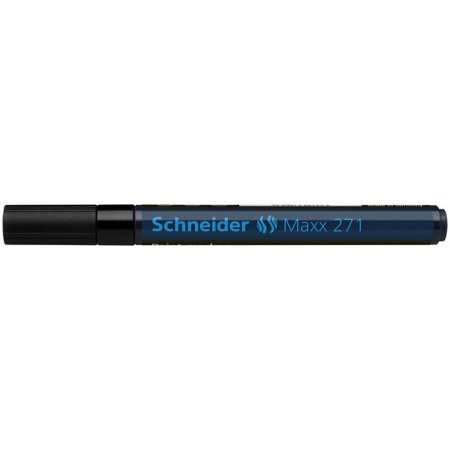 Lakový popisovač, 1-2 mm, SCHNEIDER "Maxx 271", čierny