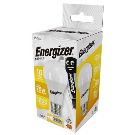 LED žiarovka, E27, kalsická guľa, 11W (75W), 1055lm, 3000K, ENERGIZER