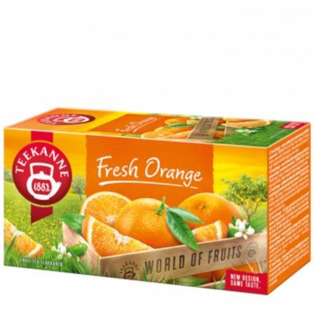 Ovocný čaj, 20x2,25 g, TEEKANNE "Fresh orange"