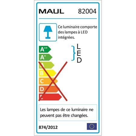 Stolová lampa, LED, MAUL "Arc", biela