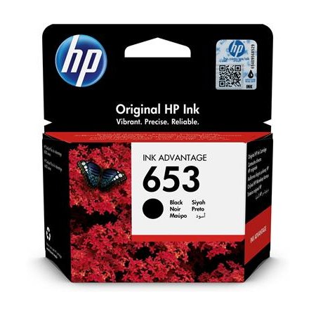 3YM75AE atramentová náplň k DeskJet Plus Ink Advantage 6075 All-in-One tlačiarni, HP 653, čierna, 360 strán