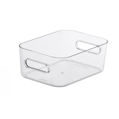 Úložný box, plastový, 1,5 l, SMARTSTORE "Compact Clear S", priehľadný