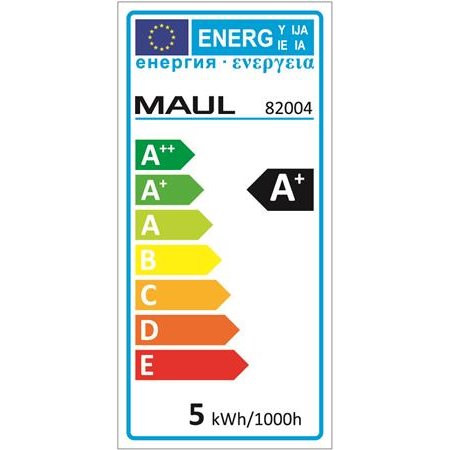 Stolová lampa, LED, MAUL "Arc", čierna