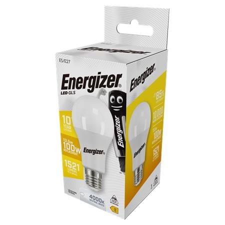 LED žiarovka, E27, klasická guľa, 13,5W (100W), 1521lm, 4000K, ENERGIZER