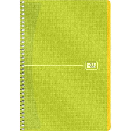 Špirálový zošit, A5, štvorčekový, 80 listov, SHKOLYARYK "Notebook",  mix