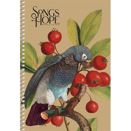 Špirálový zošit, A5, čistý, 96 listov, SHKOLYARYK "Songs of Hope", mix