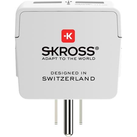 Cestovný adaptér, do USA, USB, uzemnený, SKROSS