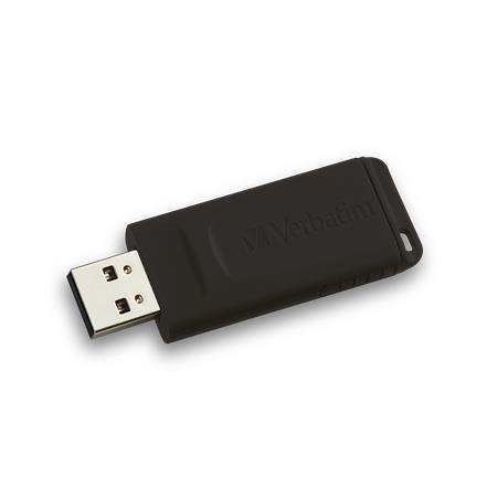 USB kľúč, 32GB, USB 2.0, VERBATIM "Slider", čierny