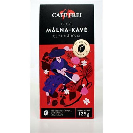 Káva, pražená, zrnková, CAFE FREI "Tokijská čokoládovo-malinová káva", maďarský popis