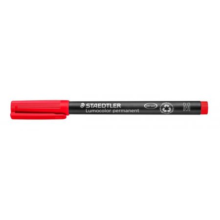 Permanentný popisovač, OHP, 1 mm, STAEDTLER "Lumocolor® 317 M", červená