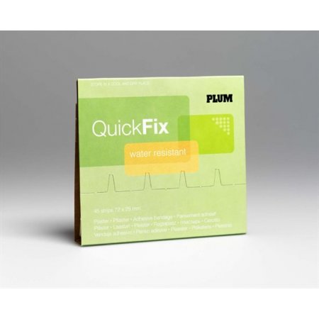 Náhradné náplaste "Quick Fix",, 45 ks vodeodolných náplastí, PLUM