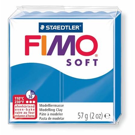 Modelovacia hmota, 57 g, polymérová, FIMO "Soft", oceánovo modrá