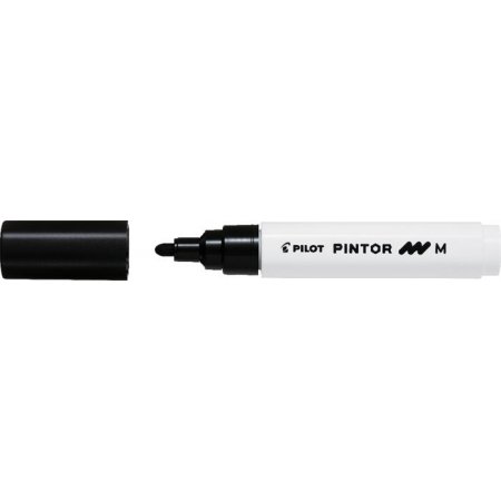 Dekoračný popisovač, 1,4 mm, PILOT "Pintor M", čierna