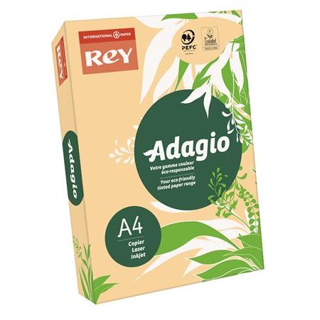 Kopírovací papier, farebný, A4, 80 g, REY "Adagio", pastelová lososová