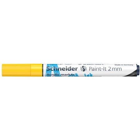 Akrylový popisovač, 2 mm, SCHNEIDER "Paint-It 310", žltý