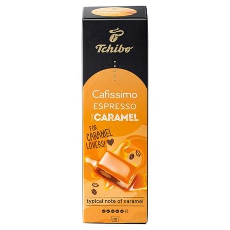 Kávové kapsule, 10ks, TCHIBO "Cafissimo Espresso Caramel"