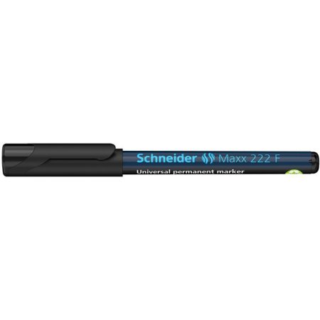 Permanentný popisovač, OHP, 0,7 mm, SCHNEIDER "Maxx 222 F", čierny