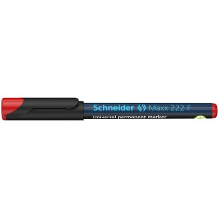 Permanentný popisovač, OHP, 0,7 mm, SCHNEIDER "Maxx 222 F", červený