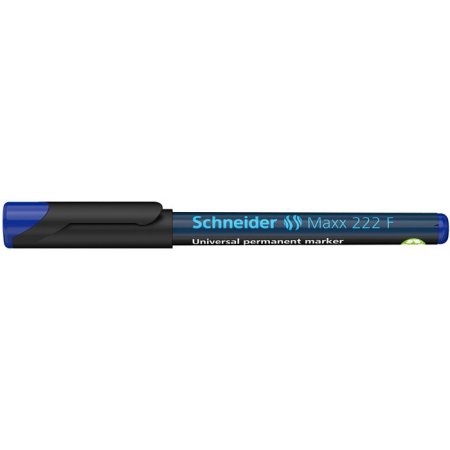 Permanentný popisovač, OHP, 0,7 mm, SCHNEIDER "Maxx 222 F", modrý