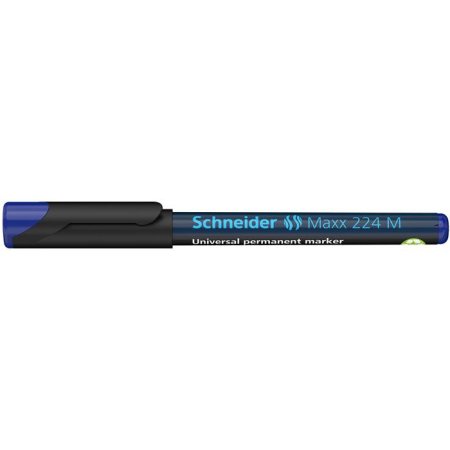 Permanentný popisovač, OHP, 1 mm, SCHNEIDER "Maxx 224 M", modrý