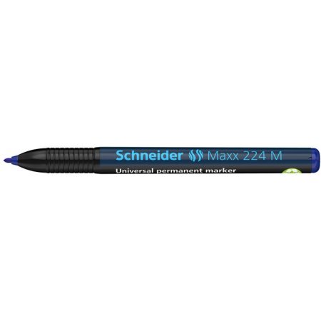 Permanentný popisovač, OHP, 1 mm, SCHNEIDER "Maxx 224 M", modrý