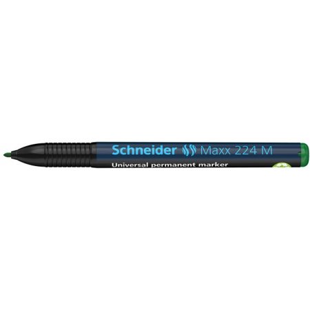 Permanentný popisovač, OHP, 1 mm, SCHNEIDER "Maxx 224 M", zelený