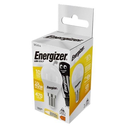 LED žiarovka, E14, goldová loptička, 4,9W (40W), 470lm, 3000K, ENERGIZER