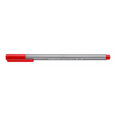 Liner, 0,3 mm, STAEDTLER "Triplus", červený