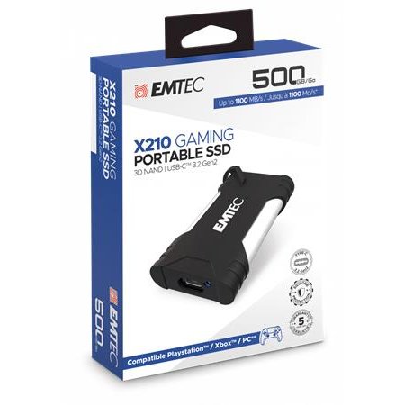 SSD (externá pamäť), 500GB, USB 3.2, EMTEC "X210G Gaming"