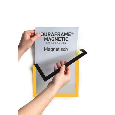 Informačný panel, A4, magnetický, DURABLE "DURAFRAME® MAGNETIC", žltá