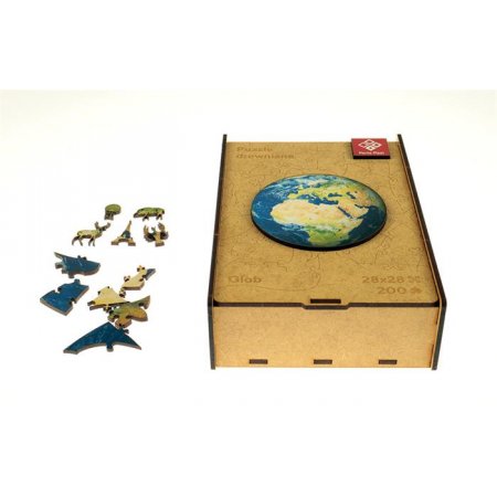 Puzzle, drevené, A3, 200 ks, PANTA PLAST "Earth"