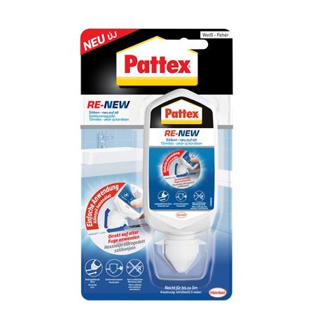 Obnovovač silikónu, 80 ml, HENKEL "Pattex Re-New", biely