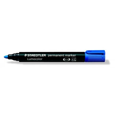 Permanentný popisovač, 2 mm, kužeľový hrot, STAEDTLER "Lumocolor 352", modrý