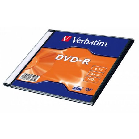 DVD-R disk, AZO, 4,7GB, 16x, 1 ks, tenký obal, VERBATIM