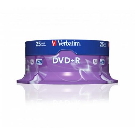 DVD+R disk, AZO, 4,7GB, 16x, 25 ks, cake box, VERBATIM