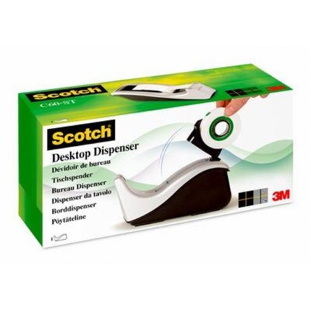 Dispenzor na lepiacu pásku, 3M SCOTCH "C60", strieborný