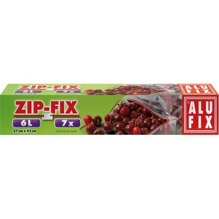 Vrecká na zips, 6 l, ALUFIX "Zipp Fix"