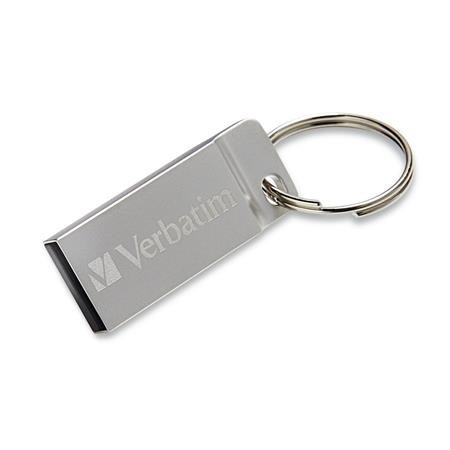 USB kľúč, 16GB, USB 2.0,  VERBATIM "Executive Metal", strieborná