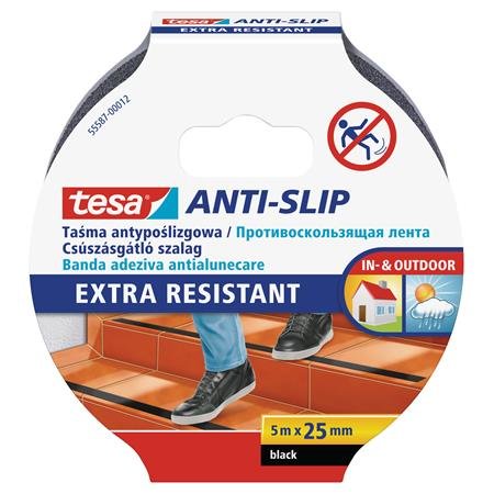 Protišmyková páska, 25 mm x 5 m, TESA "Anti-slip", čierna