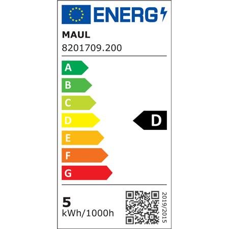 Stolová lampa, LED, nastaviteľná, MAUL "Pearly colour vario", čierna