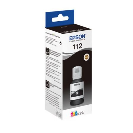 T06C14A atrament k EcoTank L6550, 6570, 6580 tlačiarňam, EPSON, čierna, 127 ml