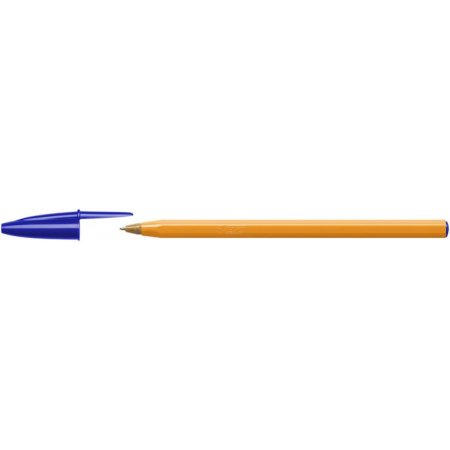 Guľôčkové pero, 0,3 mm, s vrchnákom, BIC "Orange Original Fine", modré