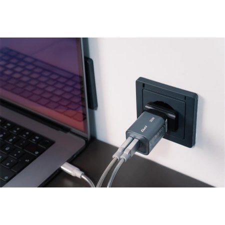 Sieťová nabíjačka, 1xUSB-C PD (35W), USB-A QC 3.0, EU/UK/US, GaN, VERBATIM