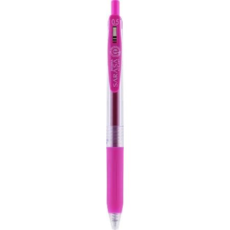 Gélové pero, 0,33 mm, stláčací mechanizmus, ZEBRA "Sarasa Clip", magenta