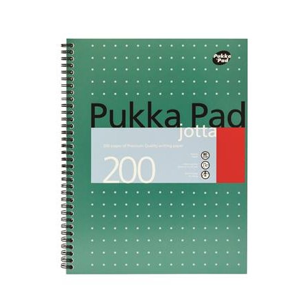 Špirálový zošit, A4+, linajkový, 100 strán, PUKKA PAD, "Metallic Jotta"