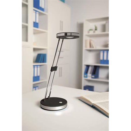 Stolová lampa, LED, MAUL "Puck", čierna