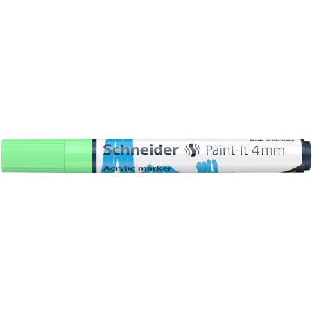 Akrylový popisovač, 4 mm, SCHNEIDER "Paint-It 320", pastelovo zelený