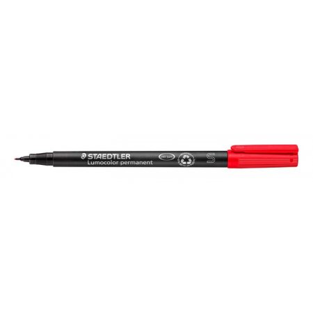 Permanentný popisovač, OHP, 0,4 mm, STAEDTLER "Lumocolor® 313 S", červená