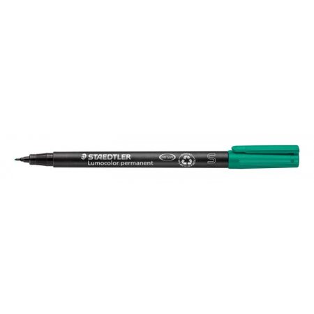 Permanentný popisovač, OHP, 0,4 mm, STAEDTLER "Lumocolor® 313 S", zelená