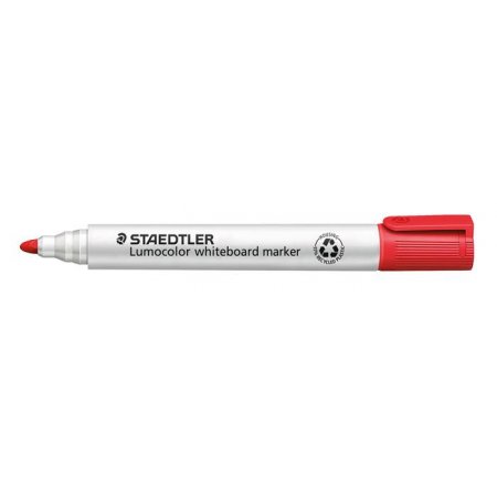 Popisovač na tabule, 2 mm, kužeľový hrot, STAEDTLER "Lumocolor 351", červený